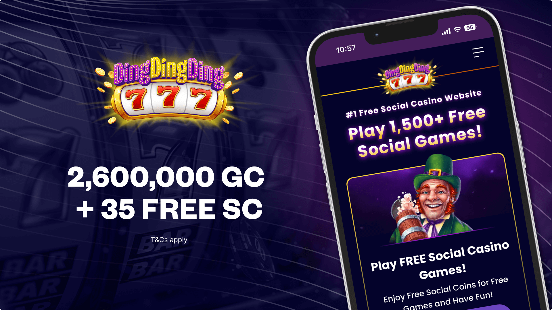 Ding ding ding promo code get 35 sc free 2 6m gold coins